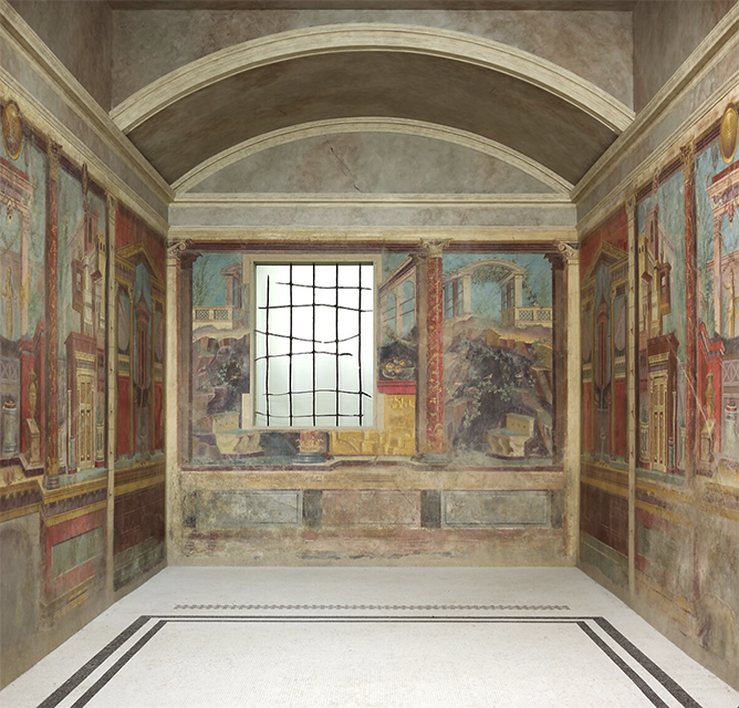 Roman Cubiculum (bedroom) from the Villa of P. Fannius Synistor at Boscoreale, 40-50 BCE